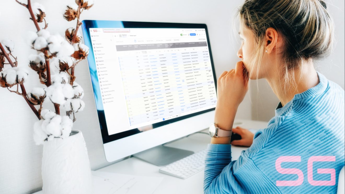 SGNS customer story woman looking at monitor