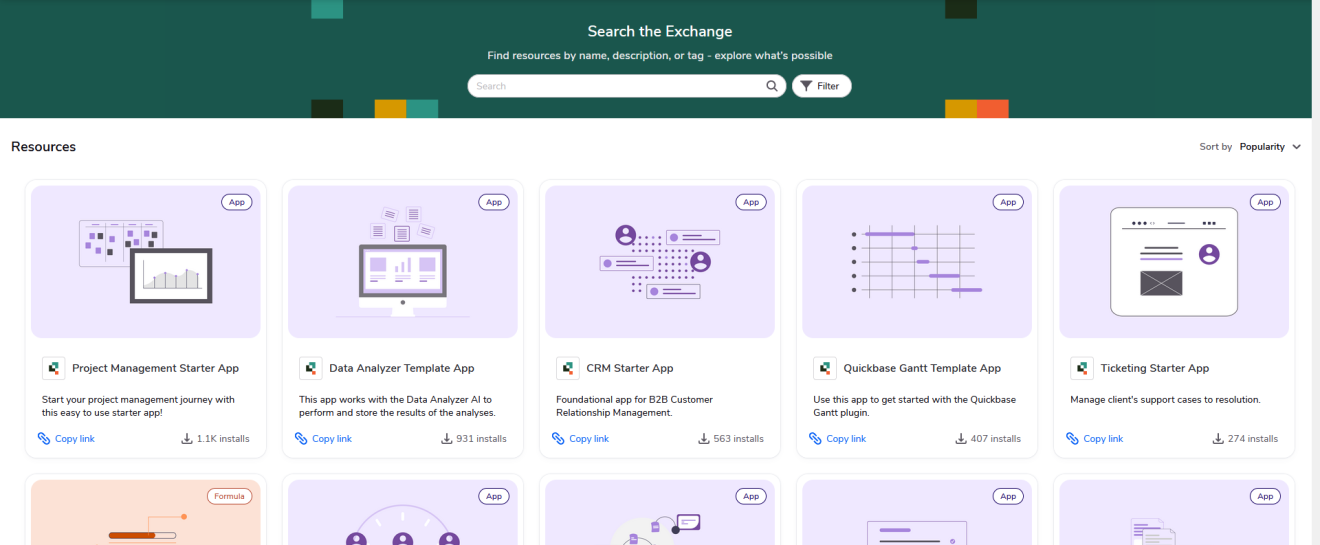 Templates and App Exchange Figure 1